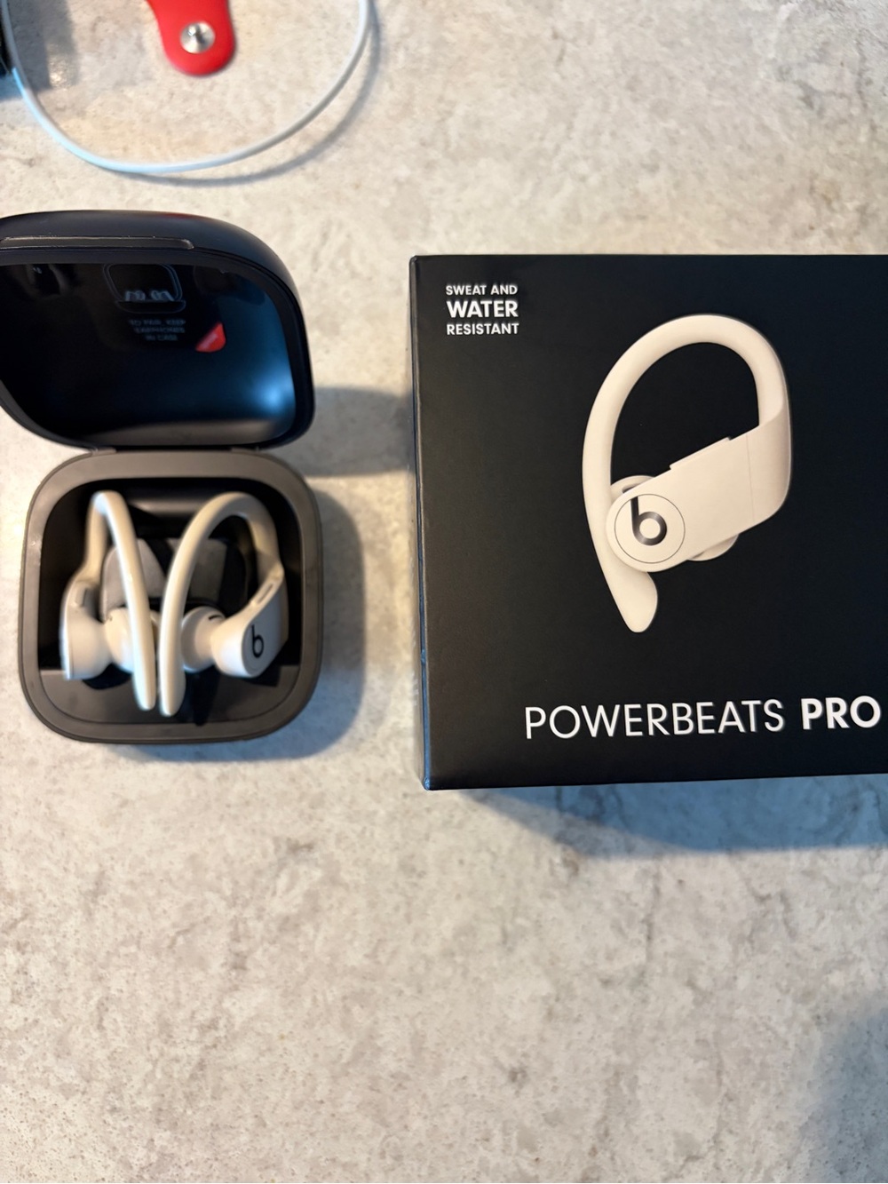 Beats by Dre Powerbeats Pro Wireless Earbuds in White with Charging Case